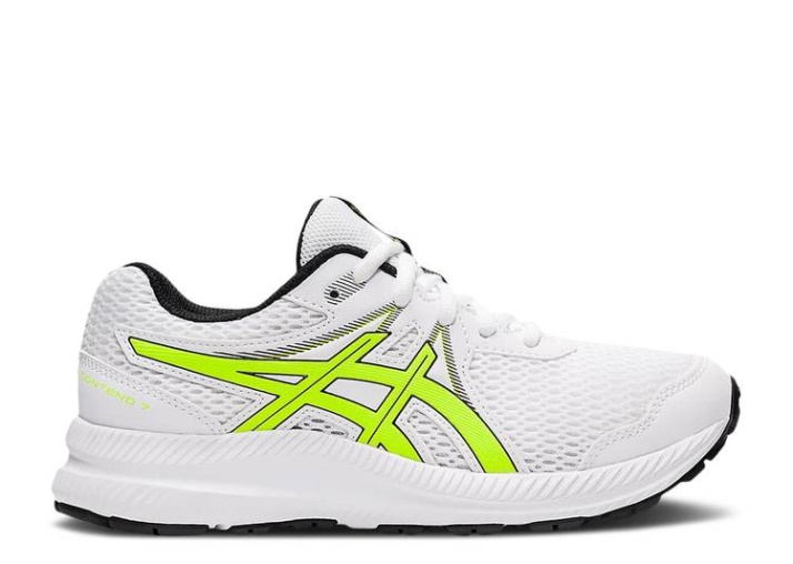 Asics Contender 7 Gs - Blanco Peligro Verde