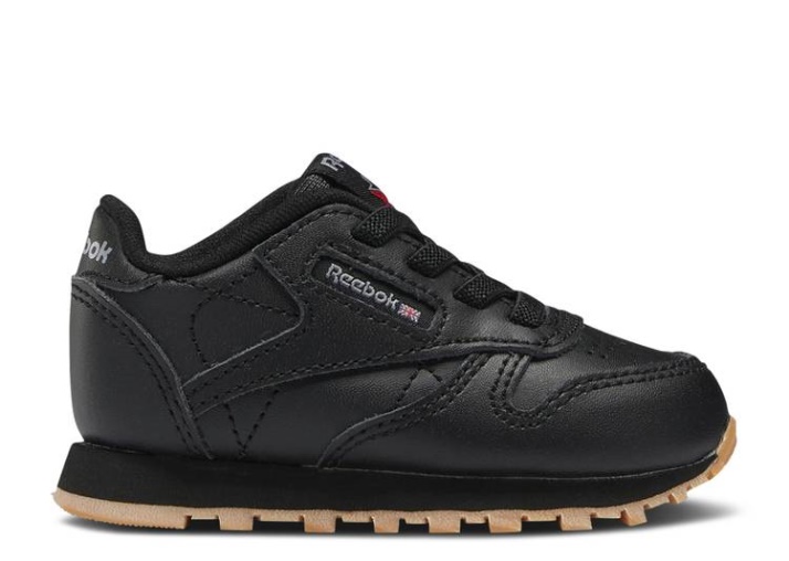 Reebok Classic Cuero Niño - Negro Goma