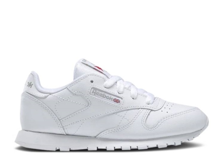 Reebok Classic Cuero Niño - Triple Blanco