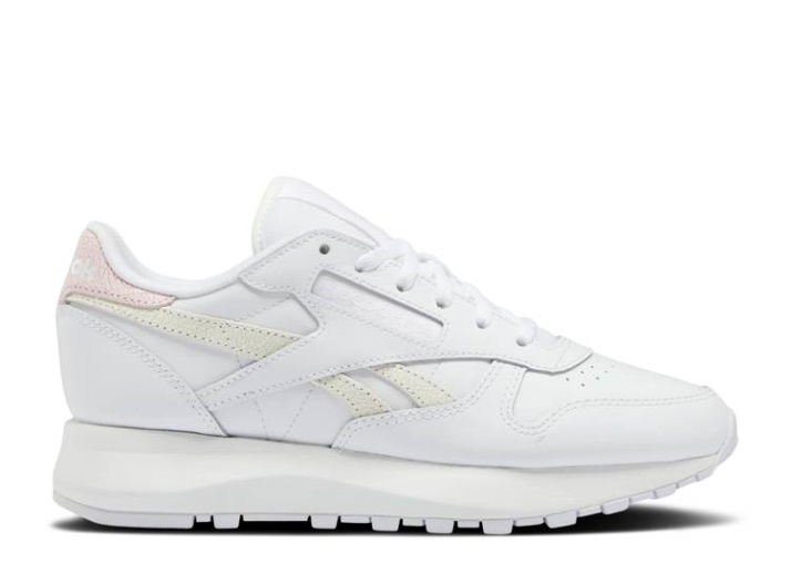 Reebok Wmns Classic Leather Sp - Blanco Porcelana Rosa