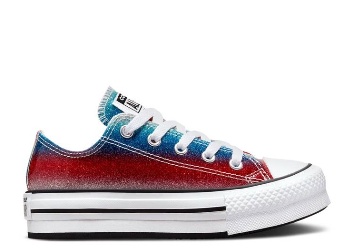 Converse Chuck Taylor All Star Plataforma Elevadora Eva Bajo Ps - Goteo Brillo