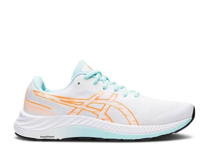 Asics Mujer Gel Excite 9 - Blanco Naranja Pop