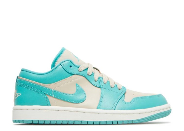 Air Jordan 1 Low - Tropical Verde Azulado Arena Beige