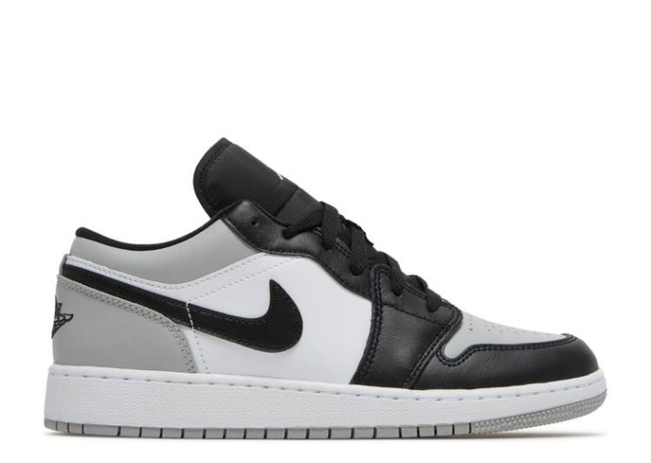 Air Jordan 1 Low Gs Humo Gris Claro/negro/blanco