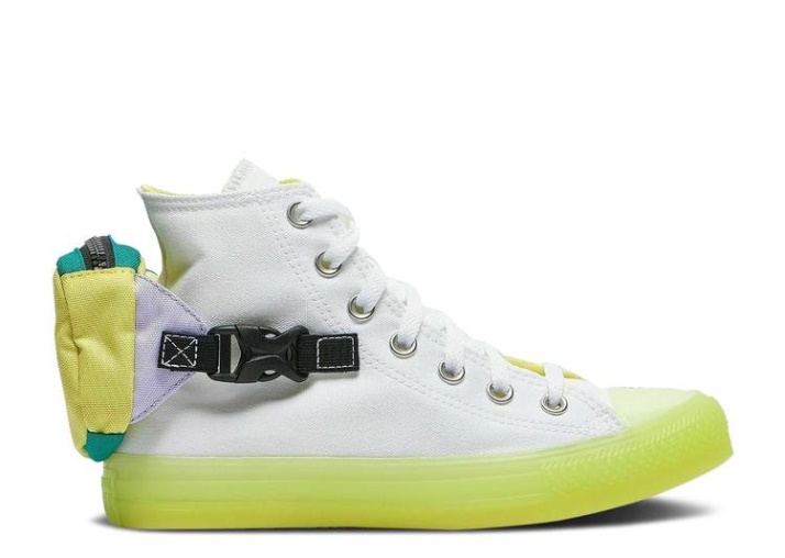 Converse Wmns Chuck Taylor All Star Alto - Hebilla Blanco/voltio Brillo/blanco