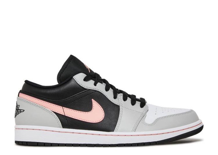 Air Jordan 1 Low - Gris Niebla Blanqueado Coral