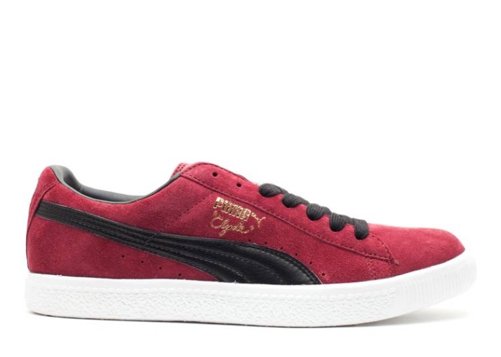 Puma Clyde Script Team Burdeos/negro
