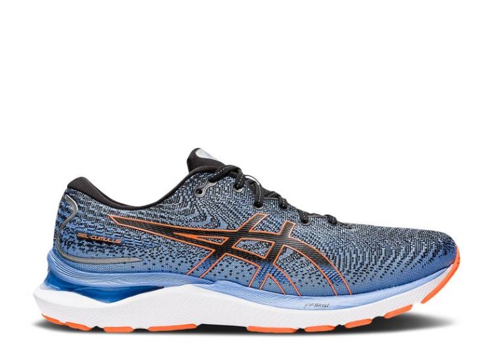 Asics Gel Cumulus 24 4e Wide - Negro Shock Naranja