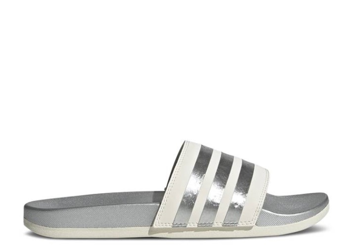 Adidas Wmns Adilette Comfort Slide - Blanco Plata Mate