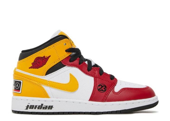 Air Jordan 1 Mid Se Gs - Automovilismo