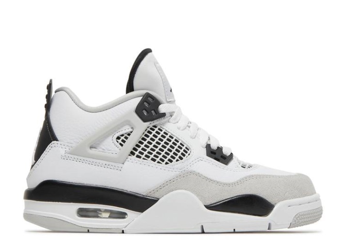 Air Jordan 4 Retro Gs - Negro Militar