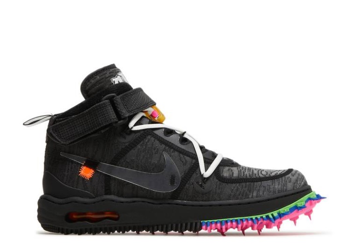 Nike Off White X Air Force 1 Mid - Negro