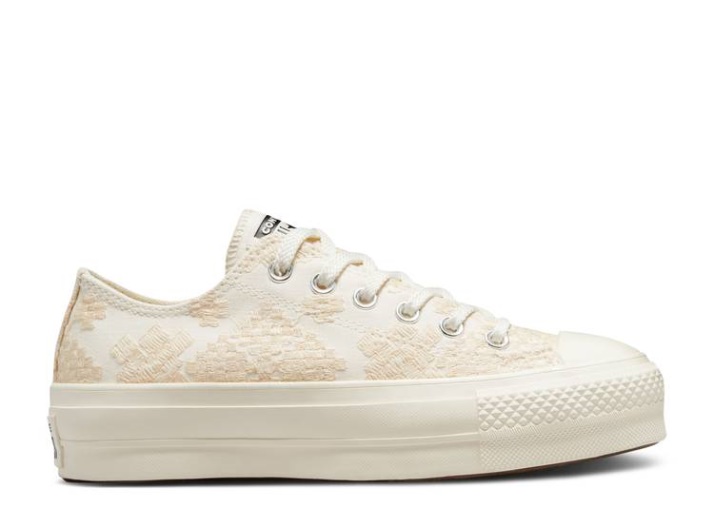 Converse Wmns Chuck Taylor All Star Plataforma Elevadora Baja - Bordado Tonal