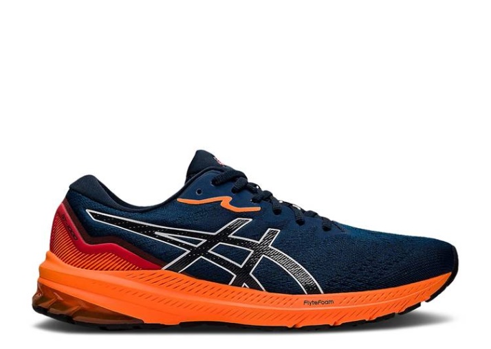 Asics Gt 1000 11 - Azul Francés Naranja Impactante
