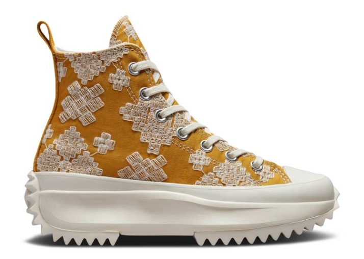 Converse Run Star Hike Plataforma Alta - Bordado Tonal