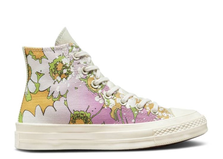 Converse Wmns Chuck 70 Alto - Florales Hechos A Mano Más Allá De Rosa/oliveaura/egret