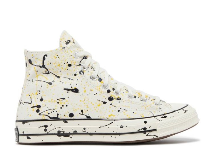 Converse Chuck 70 Alto - Archivo Paint Splatter Egret/black/amarillo