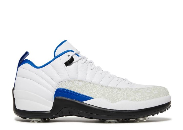 Air Jordan 12 Low Golf - Blanco Game Royal