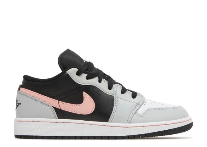 Air Jordan 1 Low Gs - Gris Niebla Blanqueado Coral