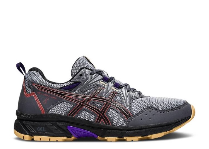Asics Mujer Gel Venture 8 Wide - Carrier Gris Rojo Ladrillo