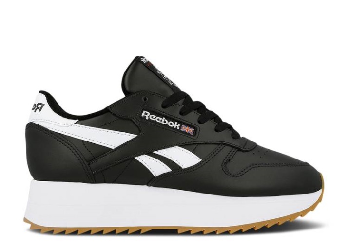 Reebok Wmns Classic Cuero Doble - Negro Blanco
