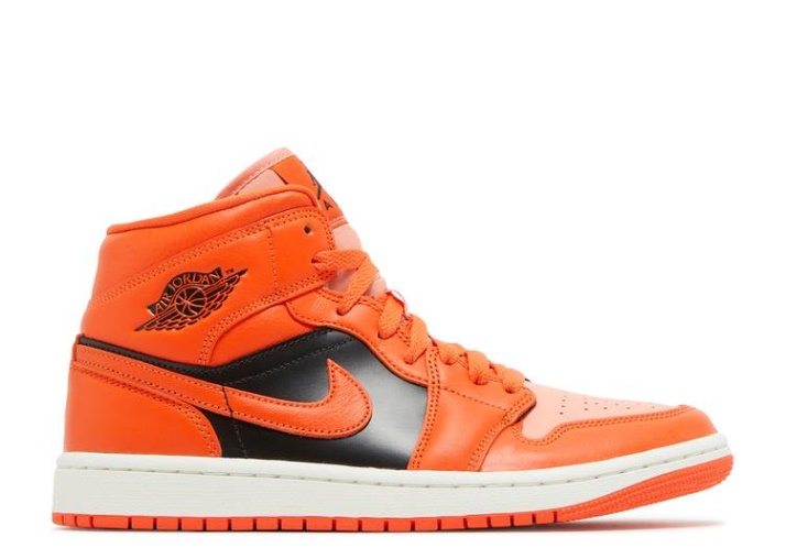 Nike Air Jordan 1 Mid Se - Naranja Rush