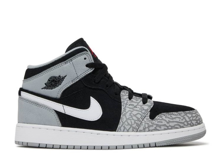 Air Jordan 1 Mid Se Gs - Punta De Elefante