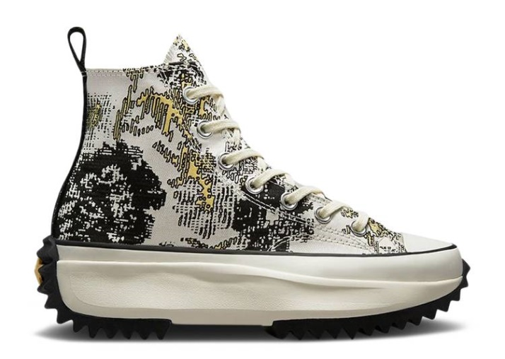 Converse Run Star Walk High - Floral Fusion Saturno Dorado/negro/egret