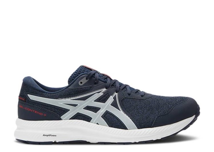Asics Gel Contend 7 Wp 4e Extra Ancho - Medianoche Piedmont Gris