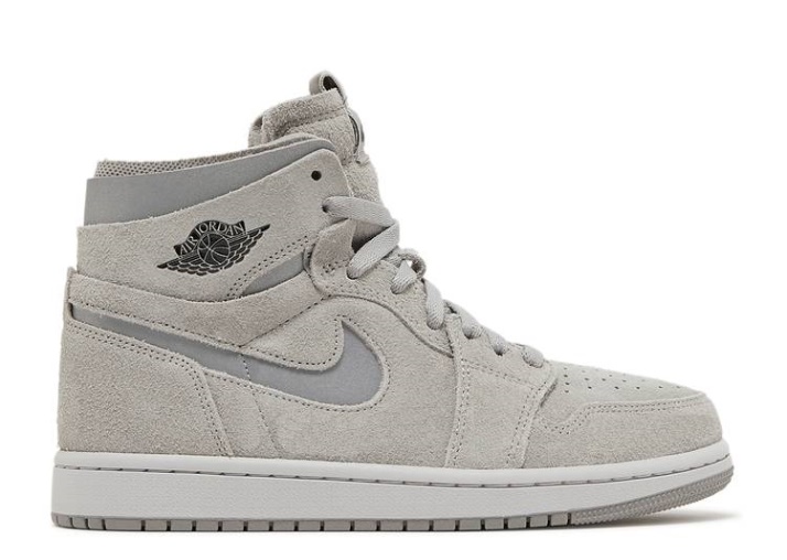 Mujer Air Jordan 1 High Zoom Comfort - Gris Medio