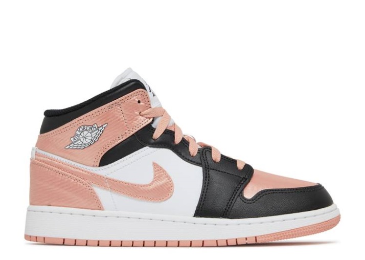 Air Jordan 1 Mid Gs - Blanco Light Madder Root