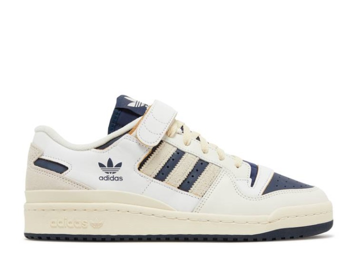 Adidas Forum 84 Low - Blanco Roto Azul Marino Colegial