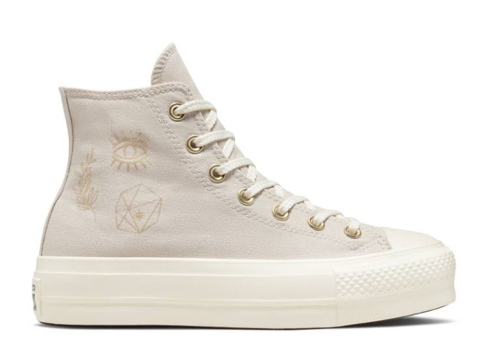 Converse Wmns Chuck Taylor All Star Plataforma Elevadora Alta - Elementos Dorados