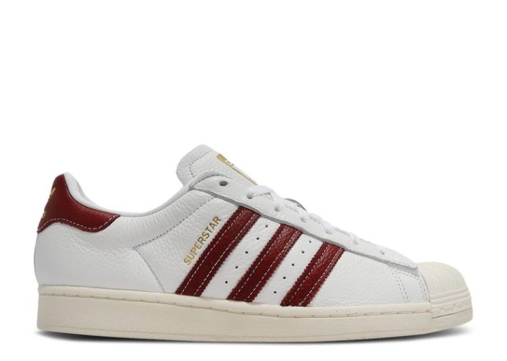 Adidas Superstar - Blanco Colegial Burdeos