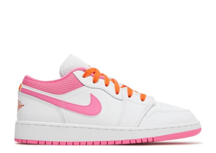 Air Jordan 1 Low Gs Blanco/naranja/rosa Sicle