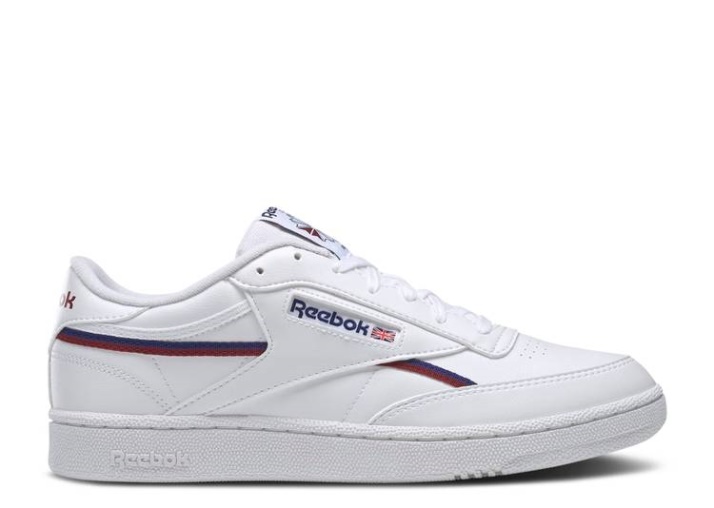 Reebok Club C 85 Vegan - Blanco Burdeos Clásico