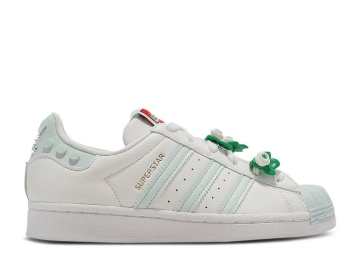 Adidas Lego X Wmns Superstar - Blanco Claro Hielo Menta