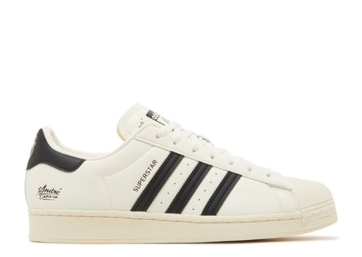 Adidas Andre Saraiva X Superstar - Blanco Tiza Negro