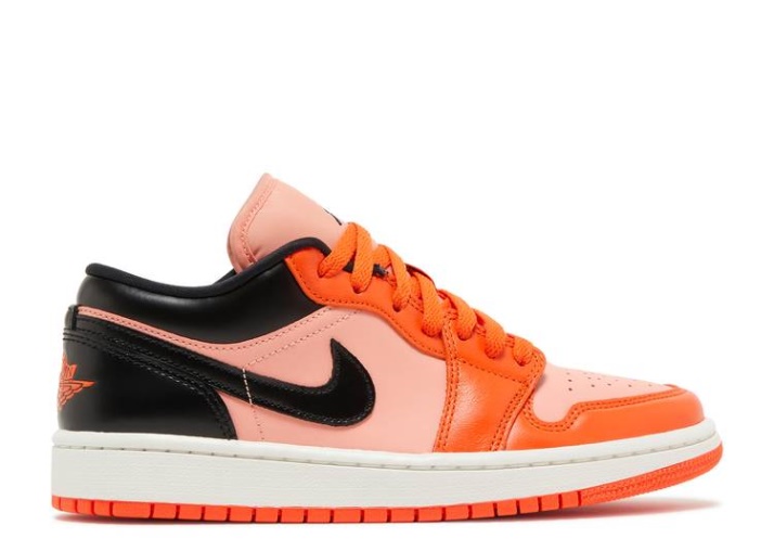 Mujer Air Jordan 1 Low Se - Rush Naranja Negro