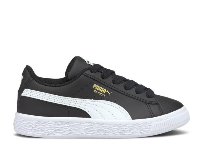 Puma Basket Classic 21 Niño Pequeño - Negro Blanco