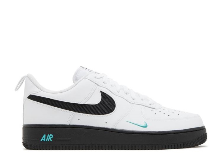 Nike Air Force 1 '07 - Blanco Negro Verde Azulado