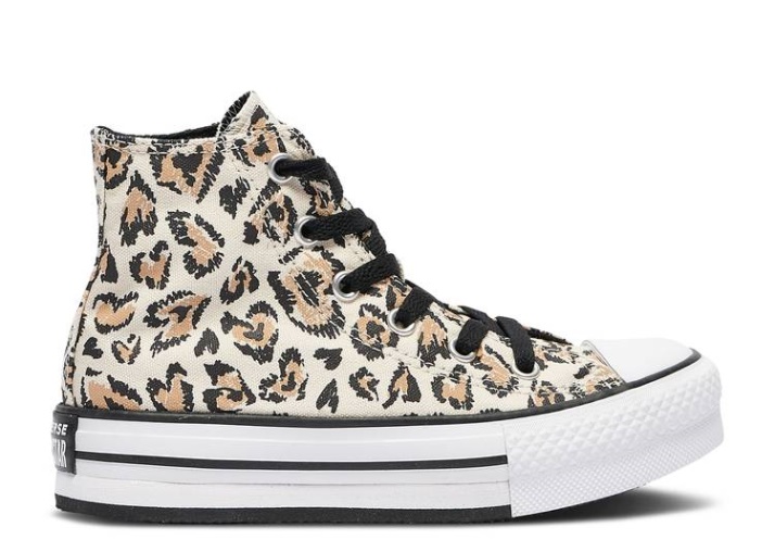Converse Chuck Taylor All Star Plataforma Elevadora Eva Alta Ps - Leopardo