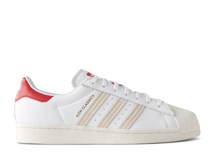 Adidas Kith X Superstar - Programa Clásico Blanco/rojo