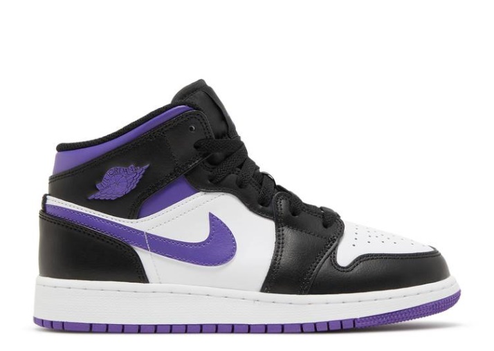 Air Jordan 1 Mid Gs - Iris Oscuro