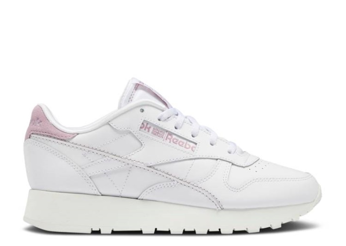 Reebok Wmns Classic Cuero - Blanco Infundido Lila