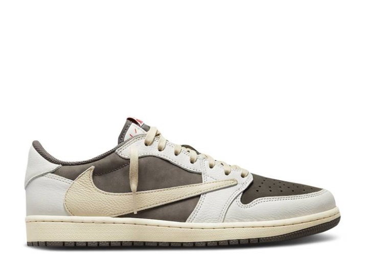 Travis Scott X Air Jordan 1 Low Og - Muestra De Moca Inversa