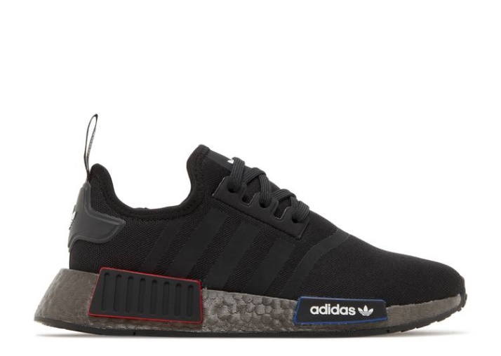 Adidas Nmd R1 Refinado Niño Grande - Negro Gris