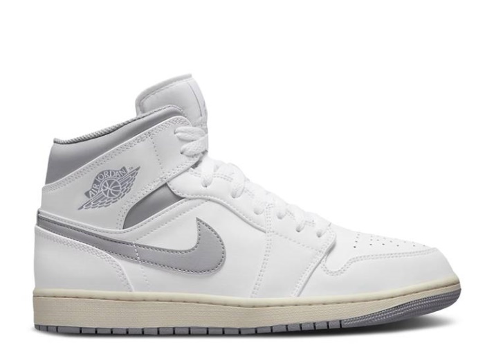 Air Jordan 1 Mid Gs - Gris Neutro