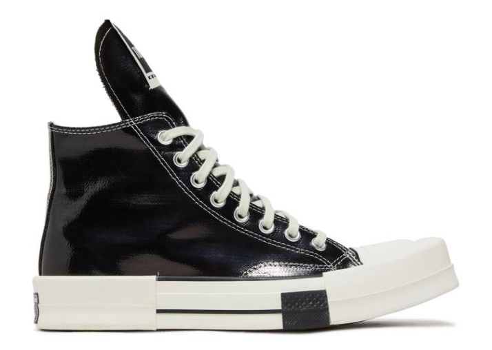 Converse Rick Owens X Turbodrk Chuck 70 Alto - Lacado Negro