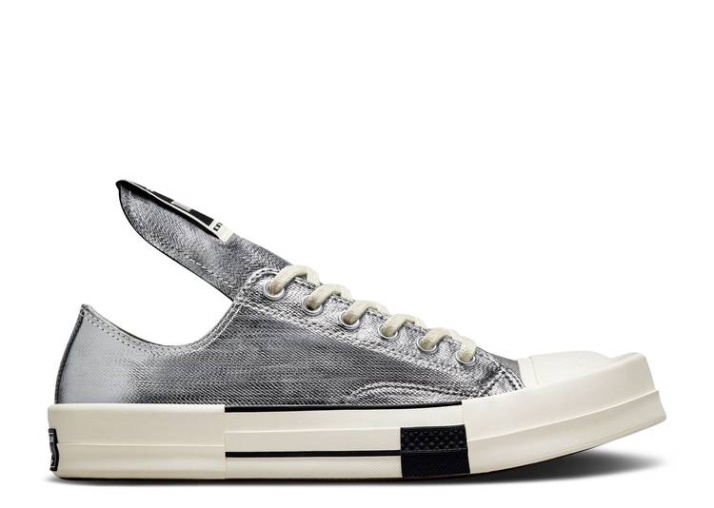 Converse Rick Owens X Turbodrk Chuck 70 Low - Laca Plateada